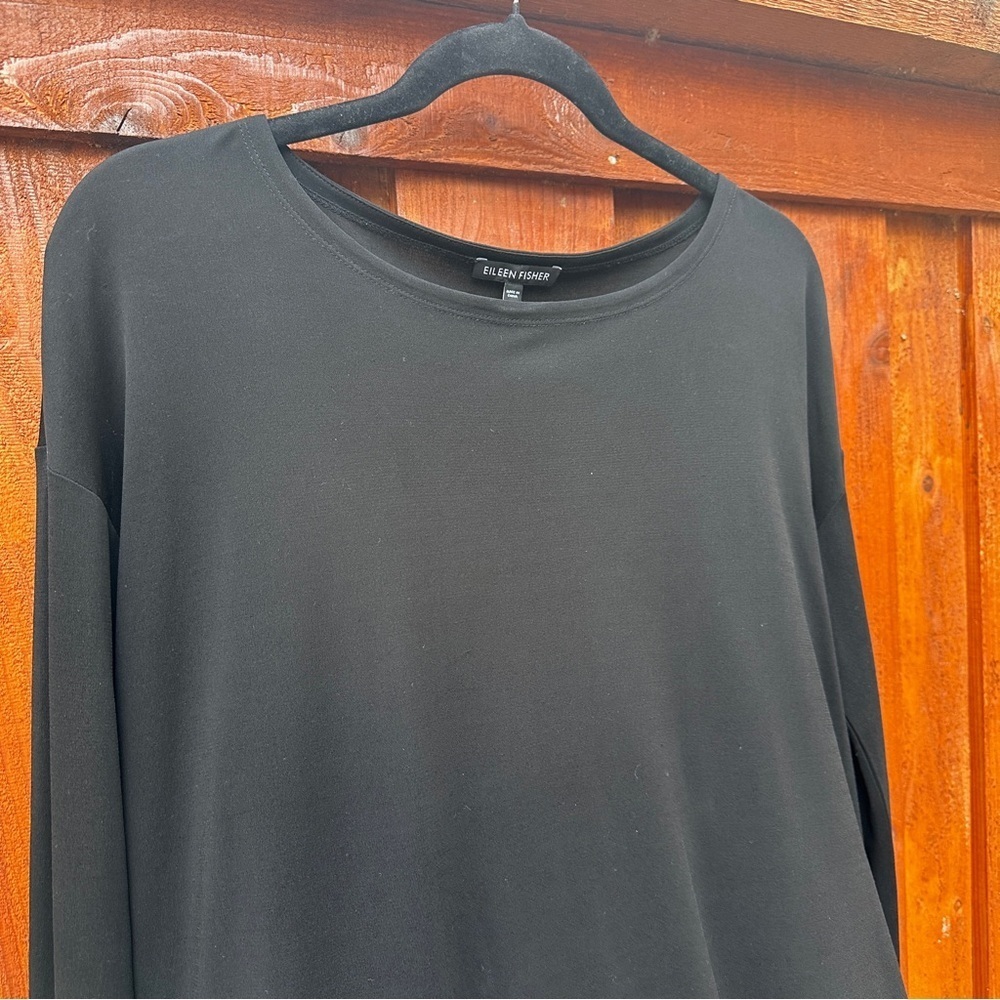 Eileen Fisher layered silk sweater - Picture 2 of 7